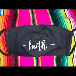 Embroidered Faith Face Mask